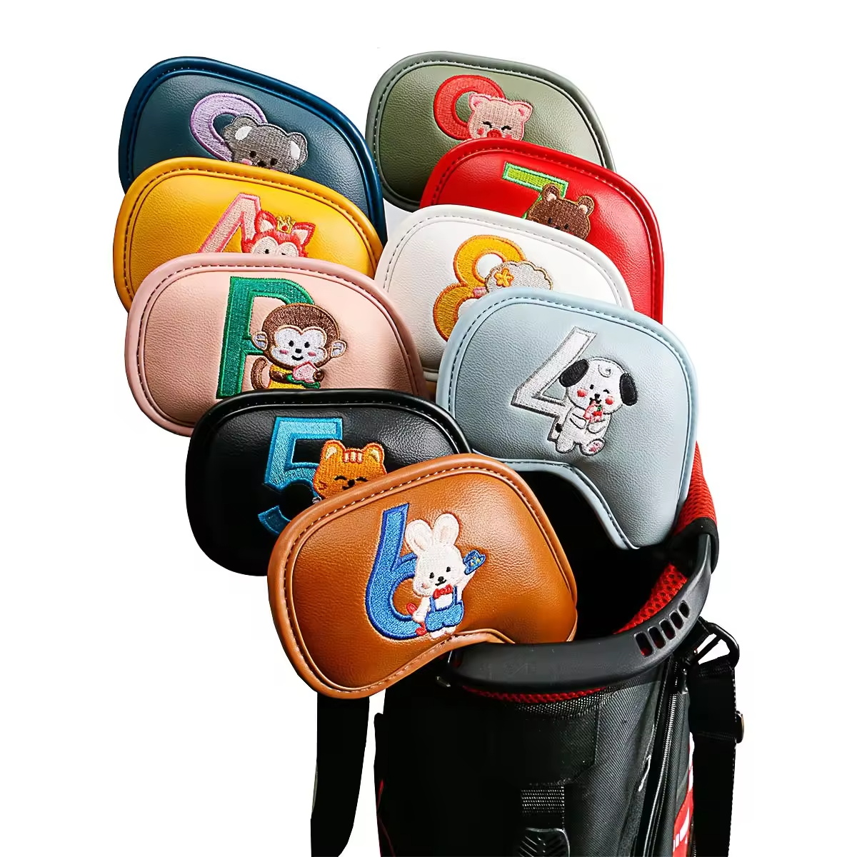 Headcover Driver - 9 Peças de Capas de Ferro
